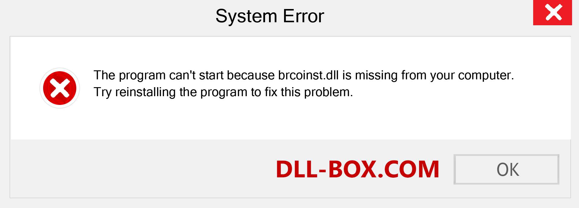  brcoinst.dll file is missing?. Download for Windows 7, 8, 10 - Fix  brcoinst dll Missing Error on Windows, photos, images
